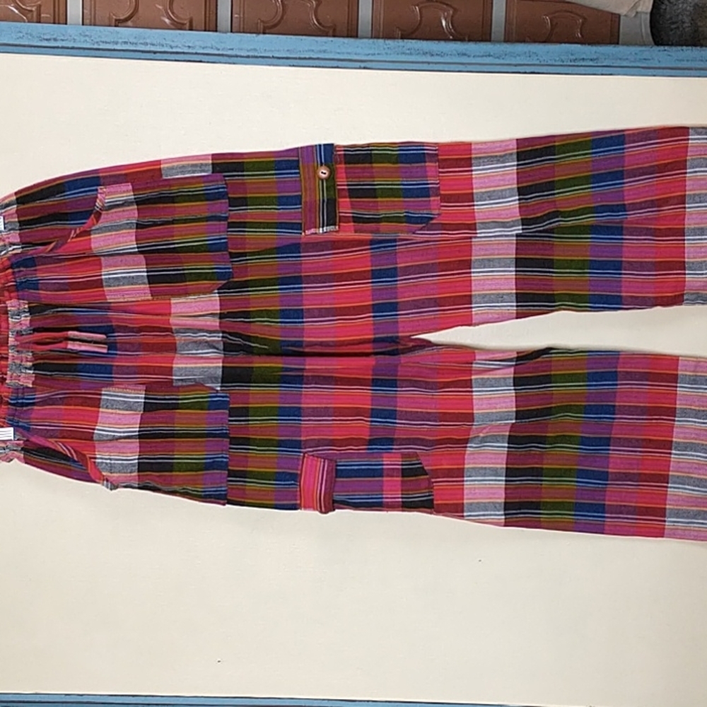 Plaid funky pants